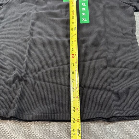 Banana Republic Women’s Ribbed Long Sleeve Top, Black Size XL - Picture 4 of 4
